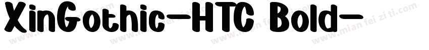 XinGothic-HTC Bold字体转换